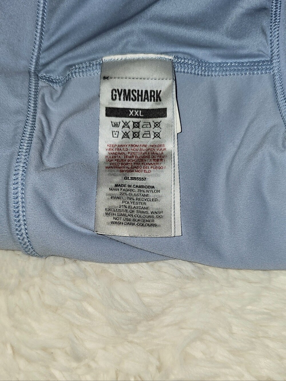 Gymshark Whitney Simmons Limited Edition Mesh Bra - Skylight Blue - XXL - Picture 5 of 8